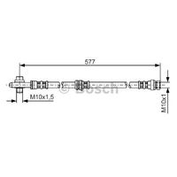 Front Brake Hose 1K0611701K