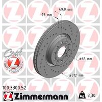 Front Brake Disc Rotor Set 1K0615301AAP