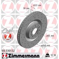Front Brake Disc Rotor Set 1K0615301MP