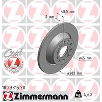 Zimmermann Rear Brake Disc Rotor Pair  1K0-615-601M