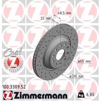 Rear Brake Disc Rotor Set 1K0615601NP
