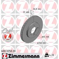 Zimmermann Front Brake Disc Rotor Pair  1S0-615-301