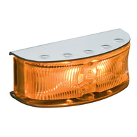 Hella HD Led Supp. Side Direction Indicator or Cab Marker - Amber Illuminated, Polished S/S Housing (Pack of 4) 2027PBULK