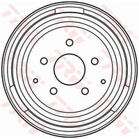 Rear Brake Drums Set 211609615