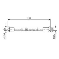 Rear Left Brake Hose 211611775C