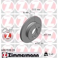 Zimmermann Front Brake Disc Rotor Pair  251-407-615B