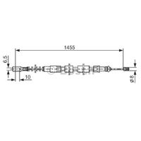 Rear Parking Brake Cable 251609701C