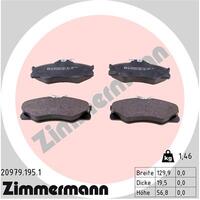 Zimmermann Front Brake Pad Set 251-698-151C