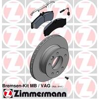 Zimmermann Front Brake Disc Rotor Pair  2E0-615-301