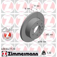Zimmermann Rear Brake Disc Rotor Pair  2E0-615-601A