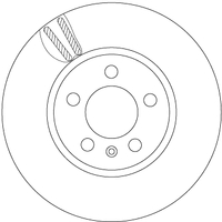 Front Brake Rotors Set 2Q0615301H