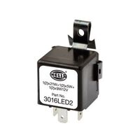 Hella Solid State Electronic Flasher Unit - 3 Pin, 12V DC 3016LED2