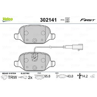 Valeo Rear Brake Pads Set 302141