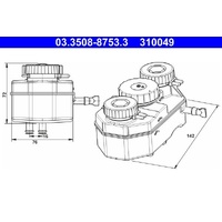 ATE Brake Fluid Reservoir 310049
