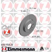 Front Zimmermann Brake Discs Rotors 321615301