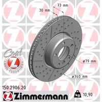 Zimmermann Front Brake Disc Rotor Pair  3410-6797-602