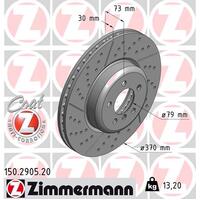 Zimmermann Front Brake Disc Rotor Pair  3410-6797-603