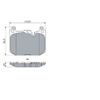Front Brake Pads 34106884224