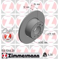 Zimmermann Front Brake Disc Rotor Pair  3411-1158-042