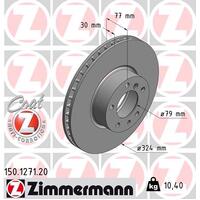 Zimmermann Front Brake Disc Rotor Pair  3411-1159-895