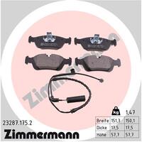 Zimmermann Front Brake Pad Set 3411-1164-498