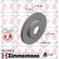 Zimmermann Front Brake Disc Rotor Pair  3411-1164-539
