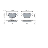 ETG Front Brake Pads 34116750148