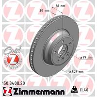 Zimmermann Front Brake Disc Rotor Pair  3411-6750-267