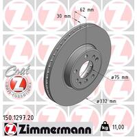 Zimmermann Front Brake Disc Rotor Pair  3411-6750-713