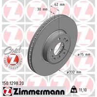 Zimmermann Front Brake Disc Rotor Pair  3411-6756-045