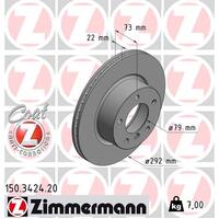 Zimmermann Front Brake Disc Rotor Pair  3411-6764-641