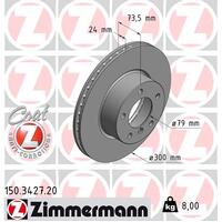 Zimmermann Front Brake Disc Rotor Pair  3411-6764-643