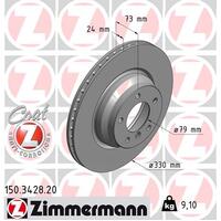 Zimmermann Front Brake Disc Rotor Pair  3411-6764-645