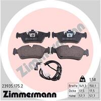 Front Zimmermann Brake Pad Set Fits BMW 3 Series E90 318 i