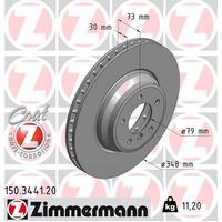 Zimmermann Front Brake Disc Rotor Pair  3411-6770-729