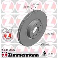 Zimmermann Front Brake Disc Rotor Pair  3411-6771-986