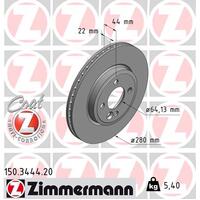 Zimmermann Front Brake Disc Rotor Pair 3411-6774-985