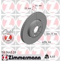 Zimmermann Front Brake Disc Rotor Pair  3411-6774-986