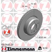 Zimmermann Front Brake Disc Rotor Pair  3411-6778-647