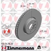 Zimmermann Front Brake Disc Rotor Pair  3411-6785-669