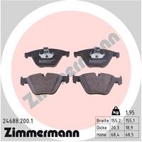Zimmermann Front Brake Pad Set 3411-6850-885