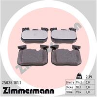 Zimmermann Front Brake Pad Set 3411-6859-282