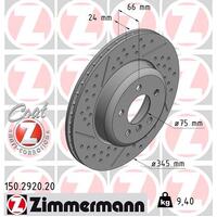 Zimmermann Rear Brake Disc Rotor Pair  3420-6797-600
