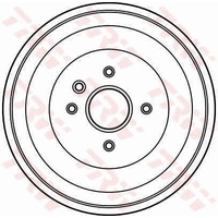 Rear Brake Drums Set 34211117047