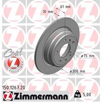 Zimmermann Rear Brake Disc Rotor Pair  3421-1156-668