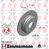 Zimmermann Rear Brake Disc Rotor Pair  3421-1164-129