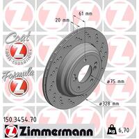 Rear Brake Rotors Set 34212282304
