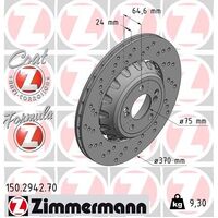 Rear Brake Disc Rotor Set 34212284811