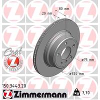 Zimmermann Rear Brake Disc Rotor Pair  3421-6756-849