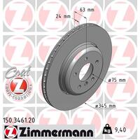 Zimmermann Rear Brake Disc Rotor Pair  3421-6763-827
